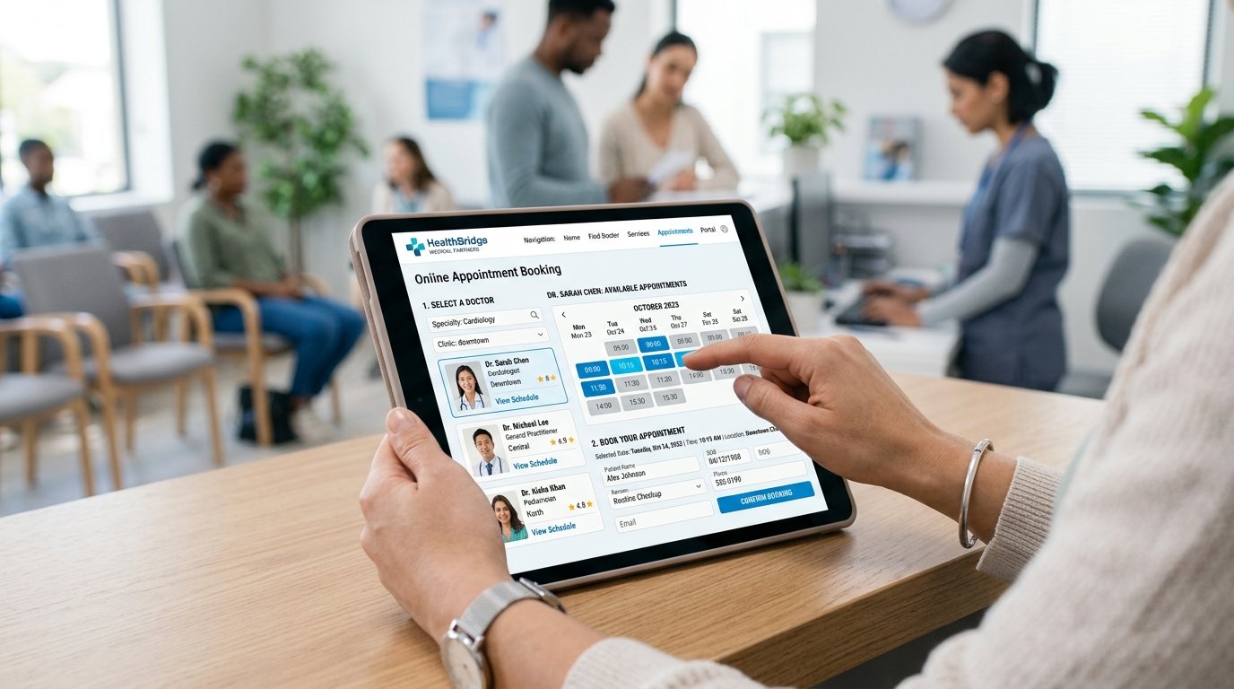 Hospital & Healthcare Website Design Essentials: Online Appointment Systems