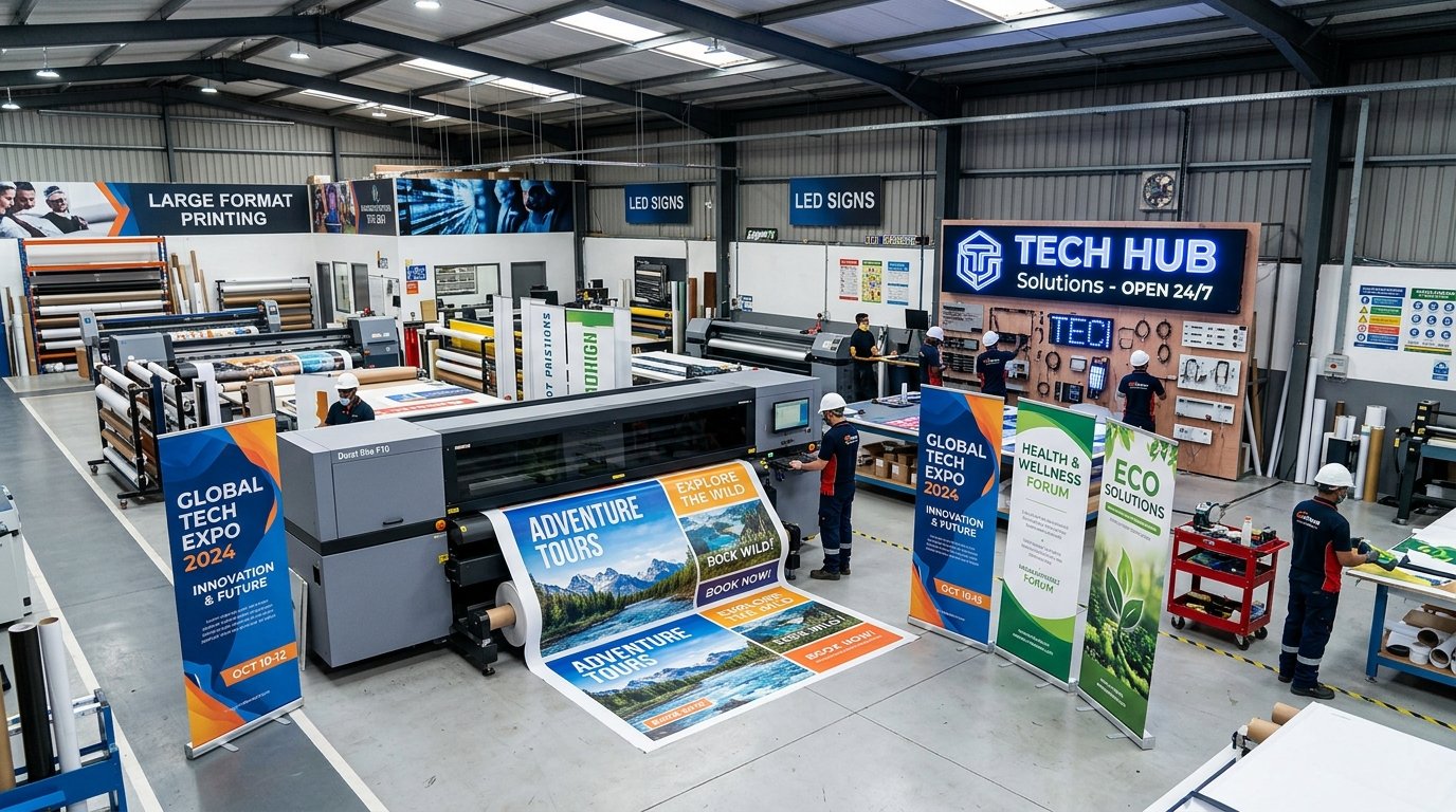 Choosing the Right Outdoor Signage, Standees & Event Display Banners